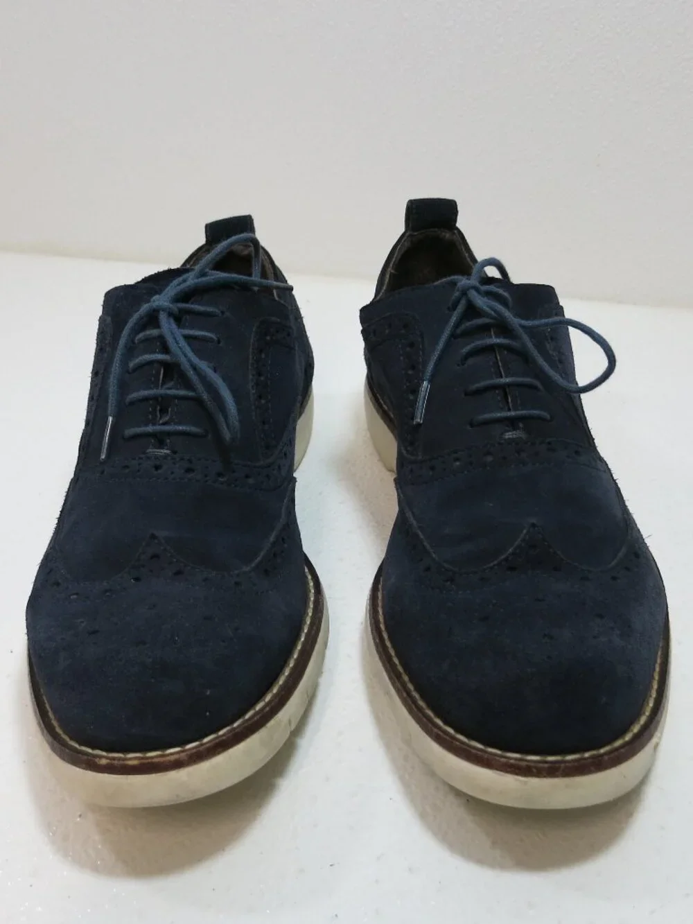 Black Brown 1826 Suede Brogue Leather Casual Dress Oxfords Shoes Footwear 8.5 M